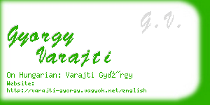 gyorgy varajti business card